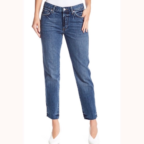 FREE PEOPLE Slim Boyfriend Fit Jeans Blue - Picture 3 of 8